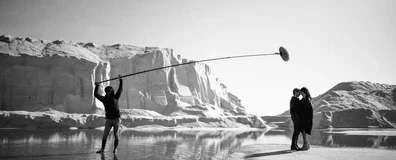 glaciers, couple, microphone