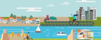 Harbor and Cities connecting