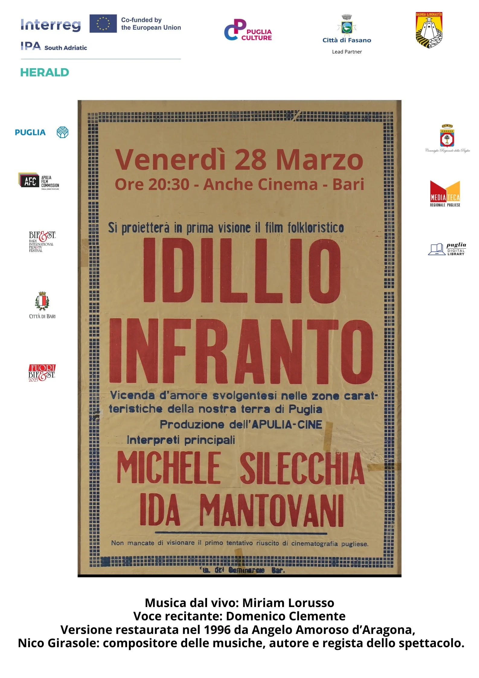 Idillio Infranto show poster